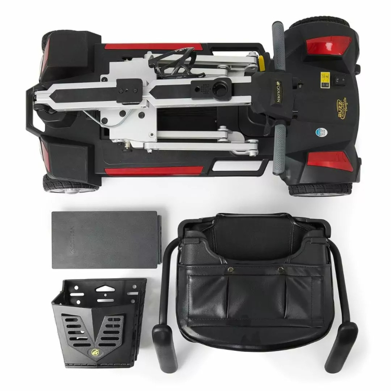 Buzzaround CarryOn Mobility Scooter disassembled