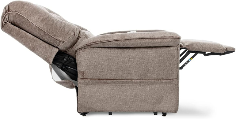 heritage lc358 lift recliner shown in seated reclined position side view