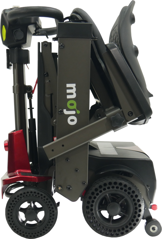 Mojo auto fold scooter folded view photo