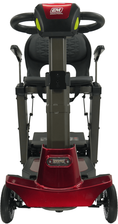 Mojo auto fold scooter front view photo