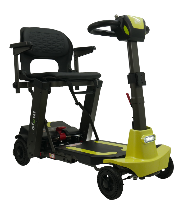 Mojo Auto Fold Scooter pictured in Lemony Lime Color