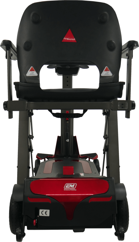 Mojo auto fold scooter rear view photo