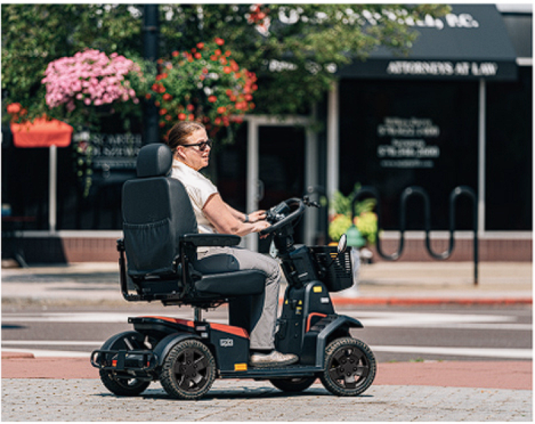 Pride PX4 Scooter pictured Offroad