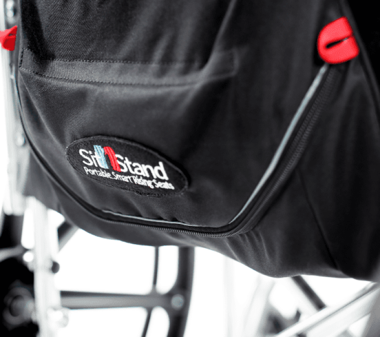 closeup of SitnStand for Wheelchairs pack
