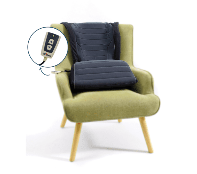 SitnStand shown in a small chair