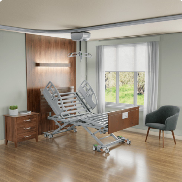 span encore bed shown in room