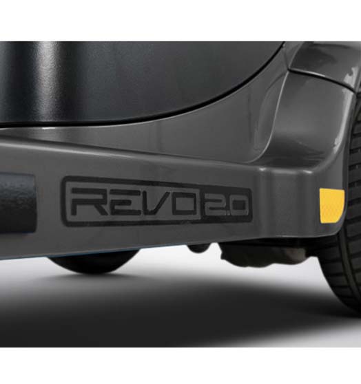 revo 2 4w close close up of revo 2 4 wheel scooter side