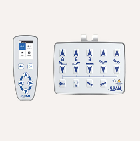 span weigh scale bed controllers pictured