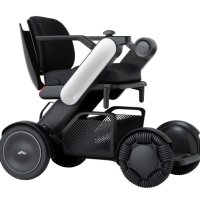 Front quarter angle view of whill c2 portable power chair thumbnail