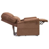 essential lc105 lift recliner side view of reclined position thumbnail