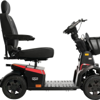 Pride PX4 Scooter side view pictured in Red thumbnail